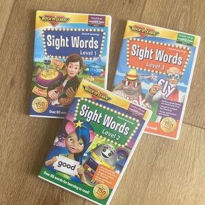 Rock N Learn sight words DVD bundle pre k 1st grade